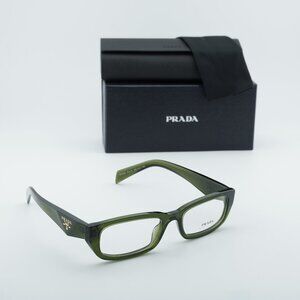 Prada PRB05V 19Z1O1 Rectangle Eyeglasses 54mm - Transparent Bottle
